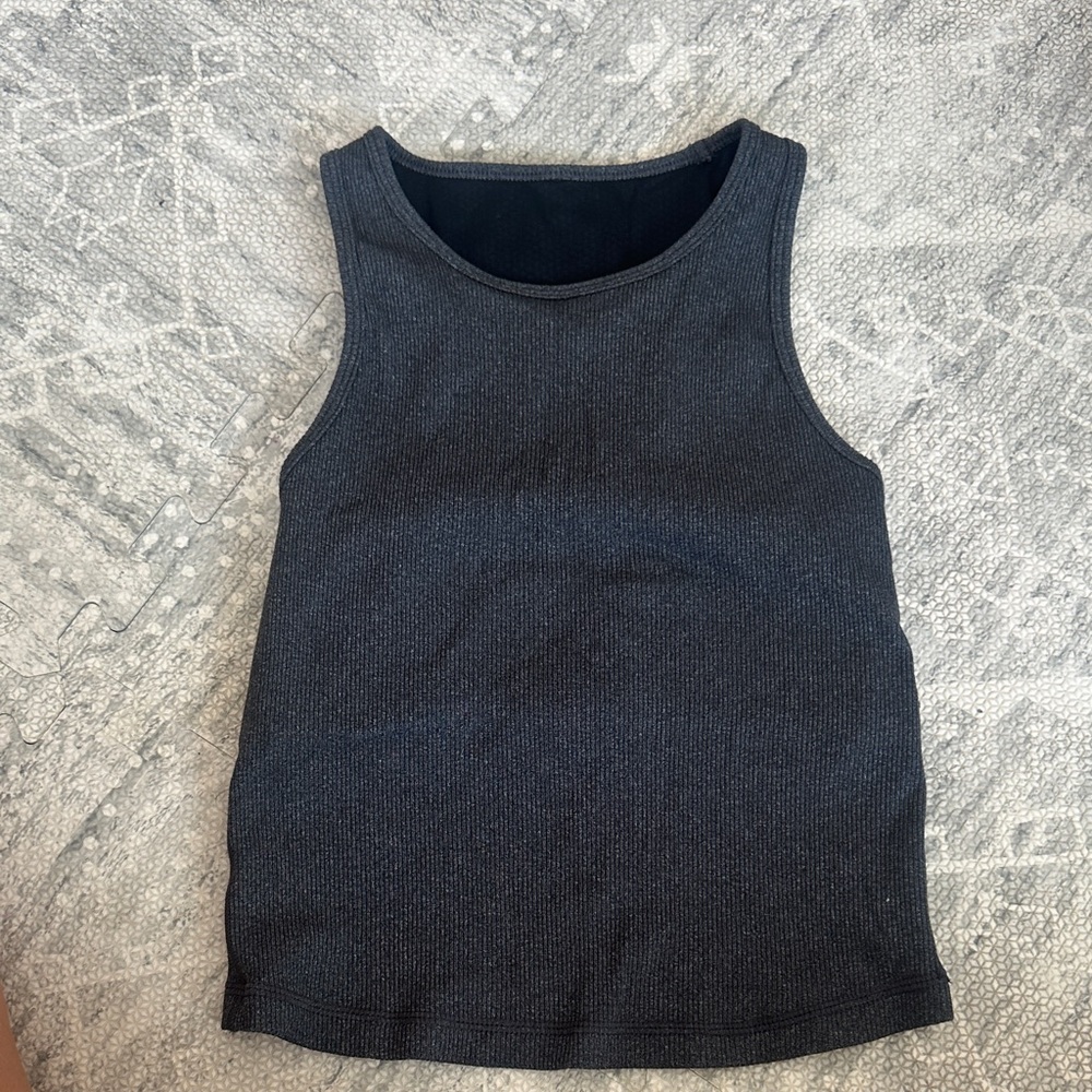 Vuori high neck ribbed tank top